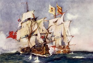 Anson századosa elfoglalja a spanyol Galleon Nuestra Senora de Cabadongát, 1743